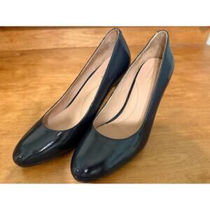 Cole Haan- Navy Blue patent leather heel- size 7